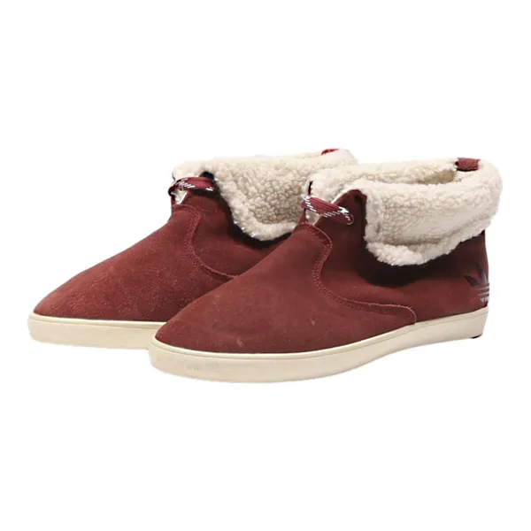 ADIDAS Chukka Boots Maroon Leather Womens UK 7