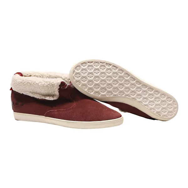 ADIDAS Chukka Boots Maroon Leather Womens UK 7