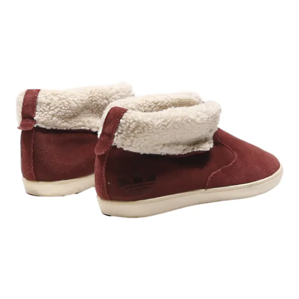 ADIDAS Chukka Boots Maroon Leather Womens UK 7