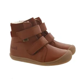 Barefoot Ankle Winter Boot Demil Napa WP Wool - Cognac