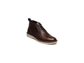 BOSLEY Plain Toe Chukka Boot in Brown Tumbled by Nunn Bush