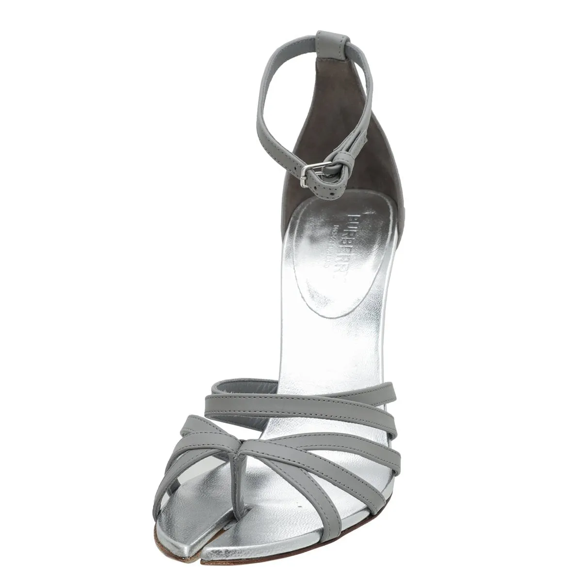 Burberry Bicolor Hove Thong Split-Toe Sandals 38