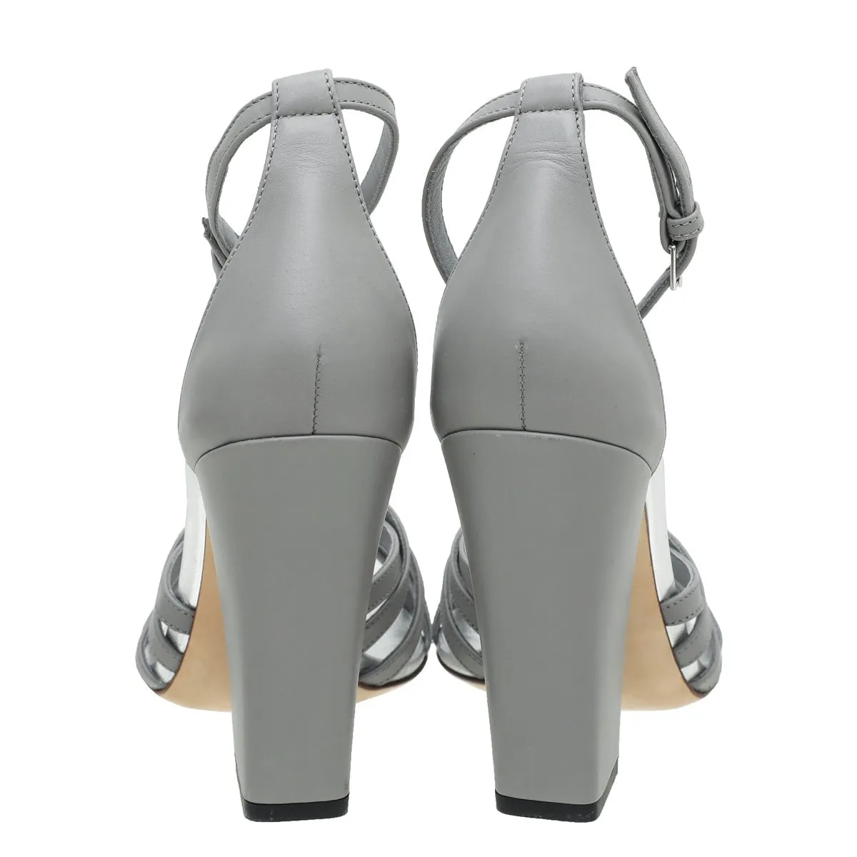 Burberry Bicolor Hove Thong Split-Toe Sandals 38