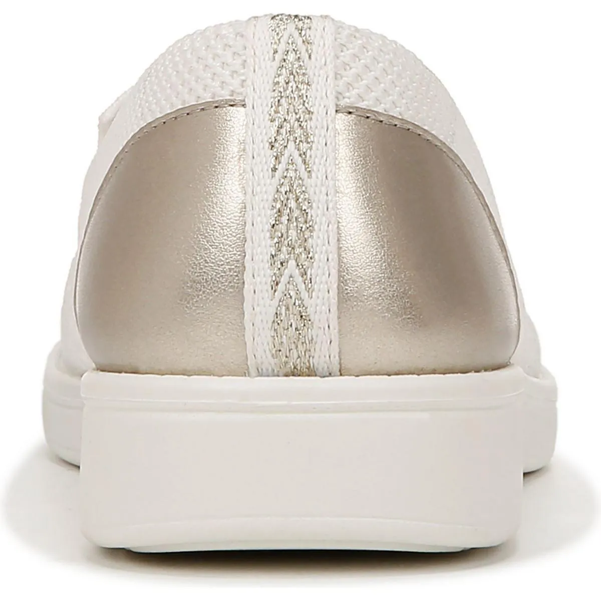 Bzees Womens Athena Metallic Knit Slip-On Sneakers