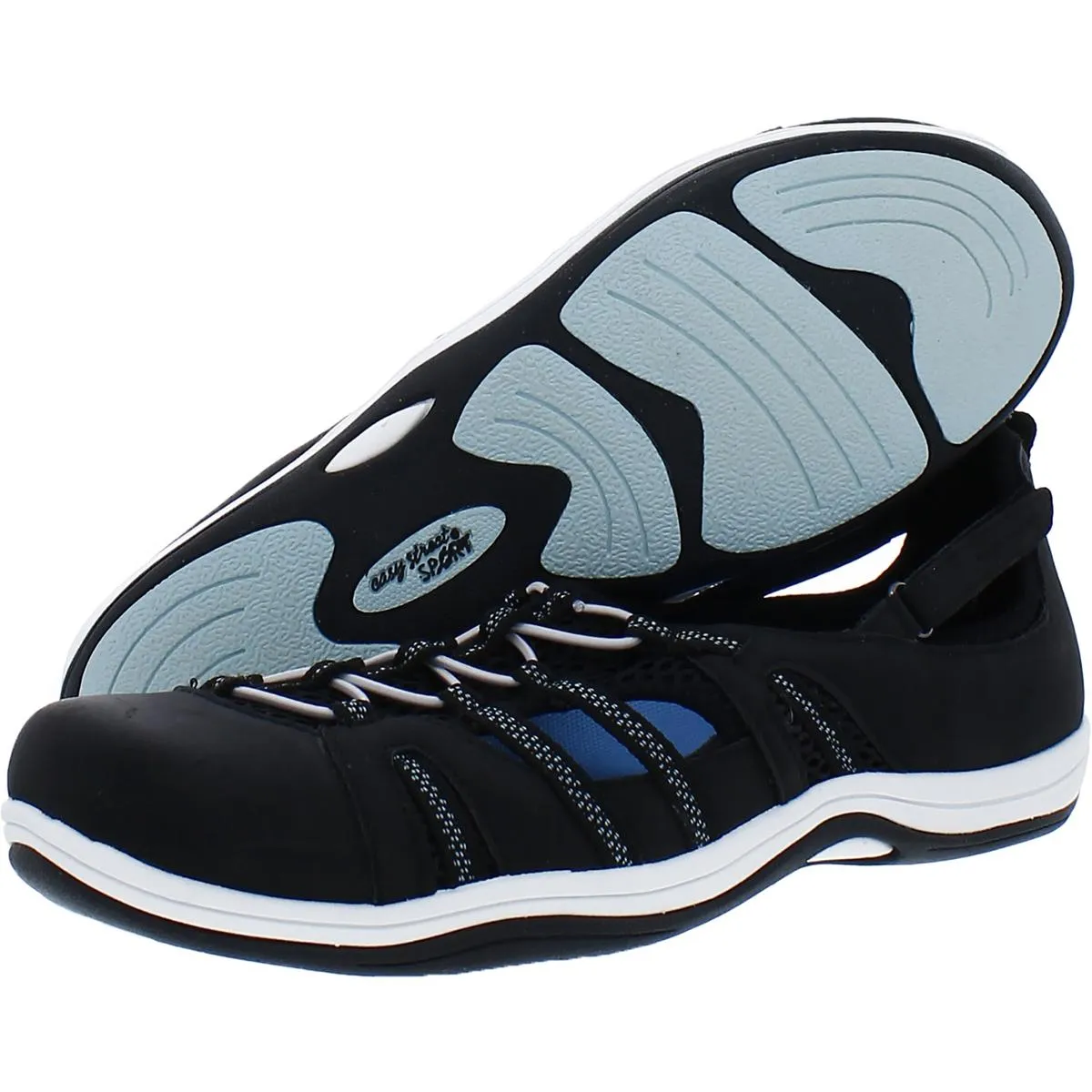 Easy Street Womens Zaba  Stretchy Performance Slip-On Sneakers