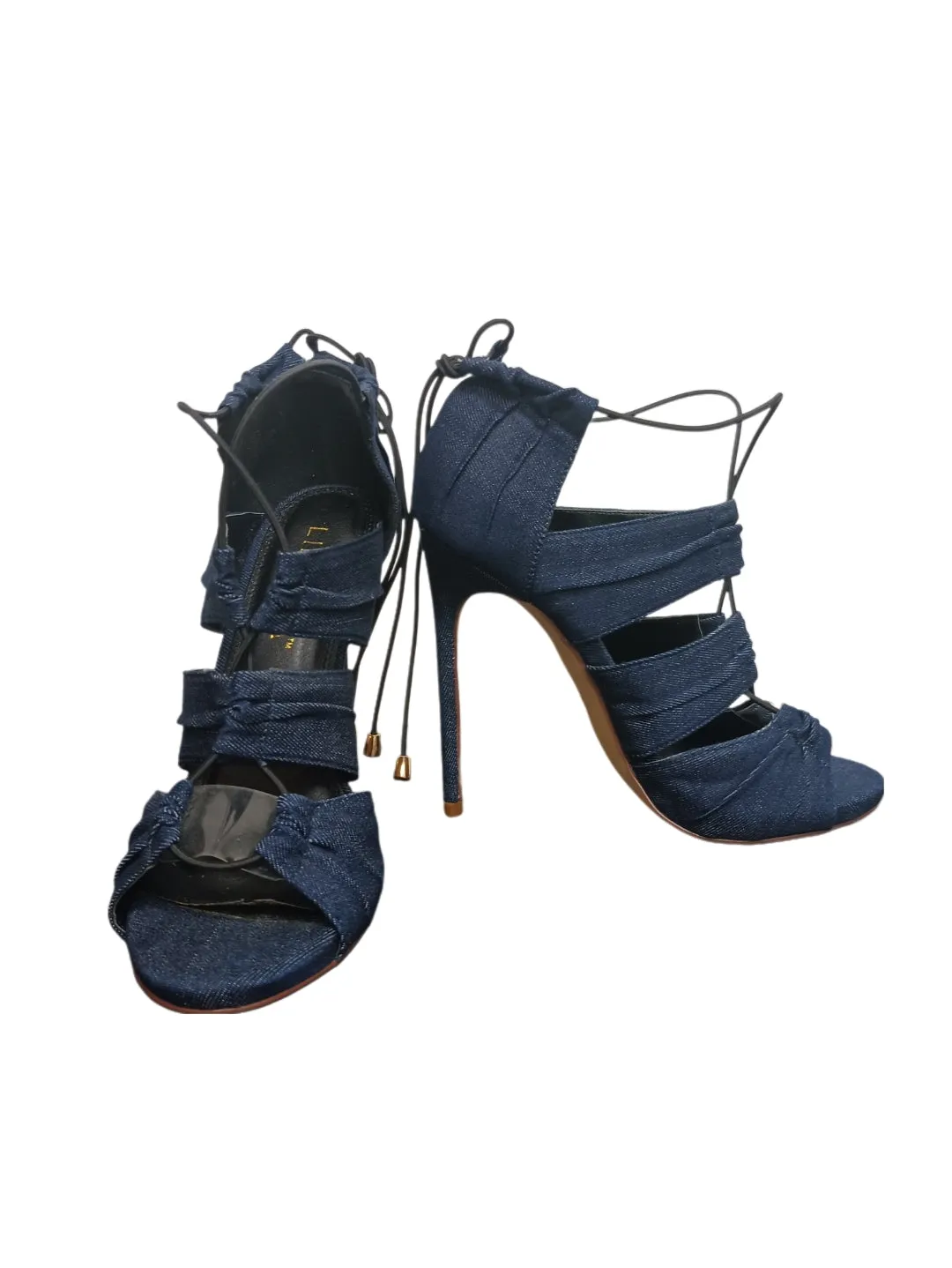 Iliana Denim High Heeled Shoes, Size 6.5