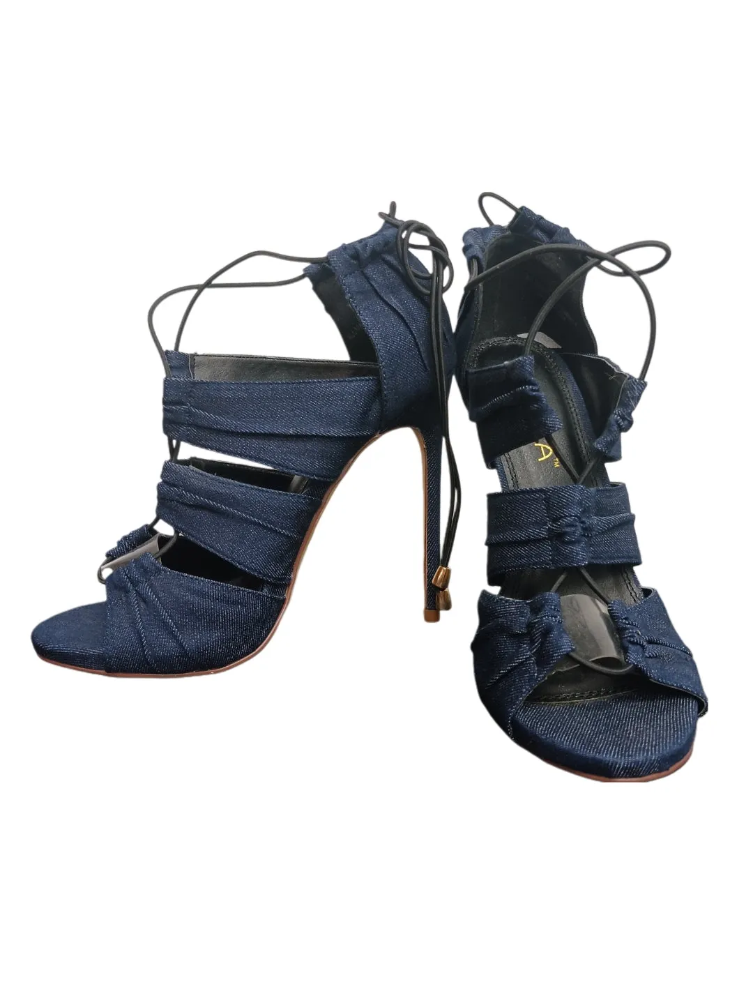 Iliana Denim High Heeled Shoes, Size 6.5