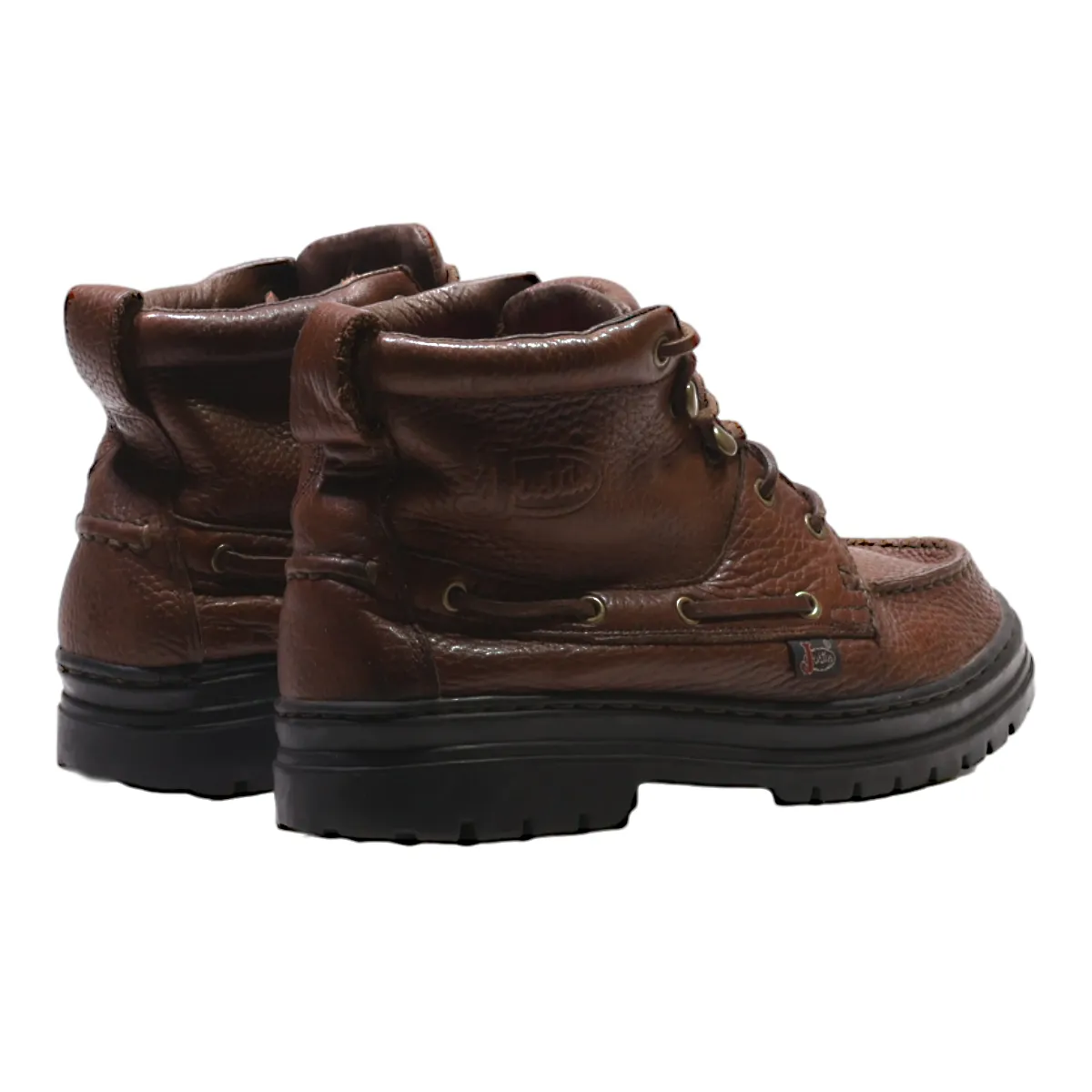 JUSTIN Chukka Boots Brown Leather Mens UK 5.5