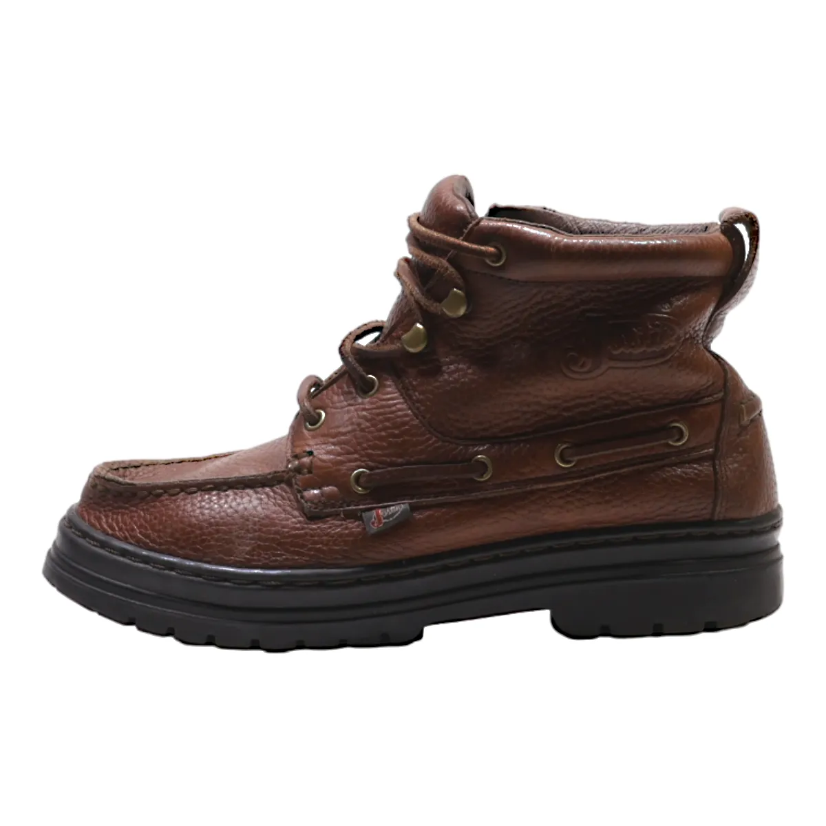 JUSTIN Chukka Boots Brown Leather Mens UK 5.5