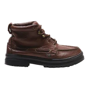 JUSTIN Chukka Boots Brown Leather Mens UK 5.5