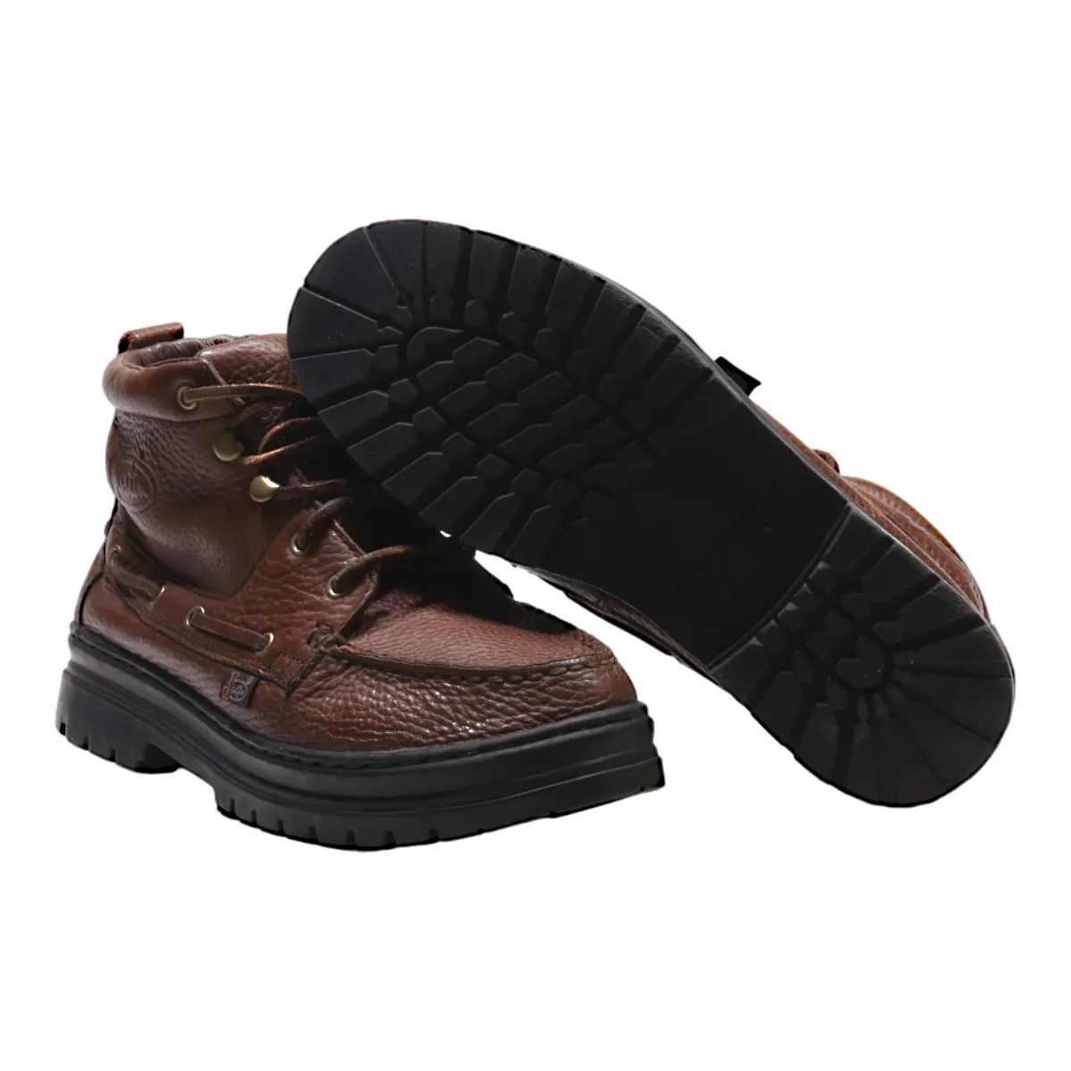 JUSTIN Chukka Boots Brown Leather Mens UK 5.5