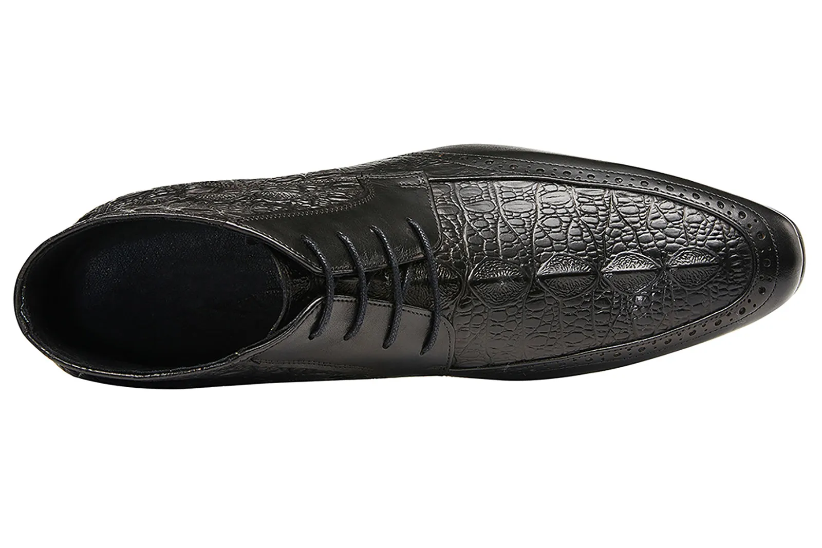 Men's Pointed-Toe Genuine Leather Chukka Boots