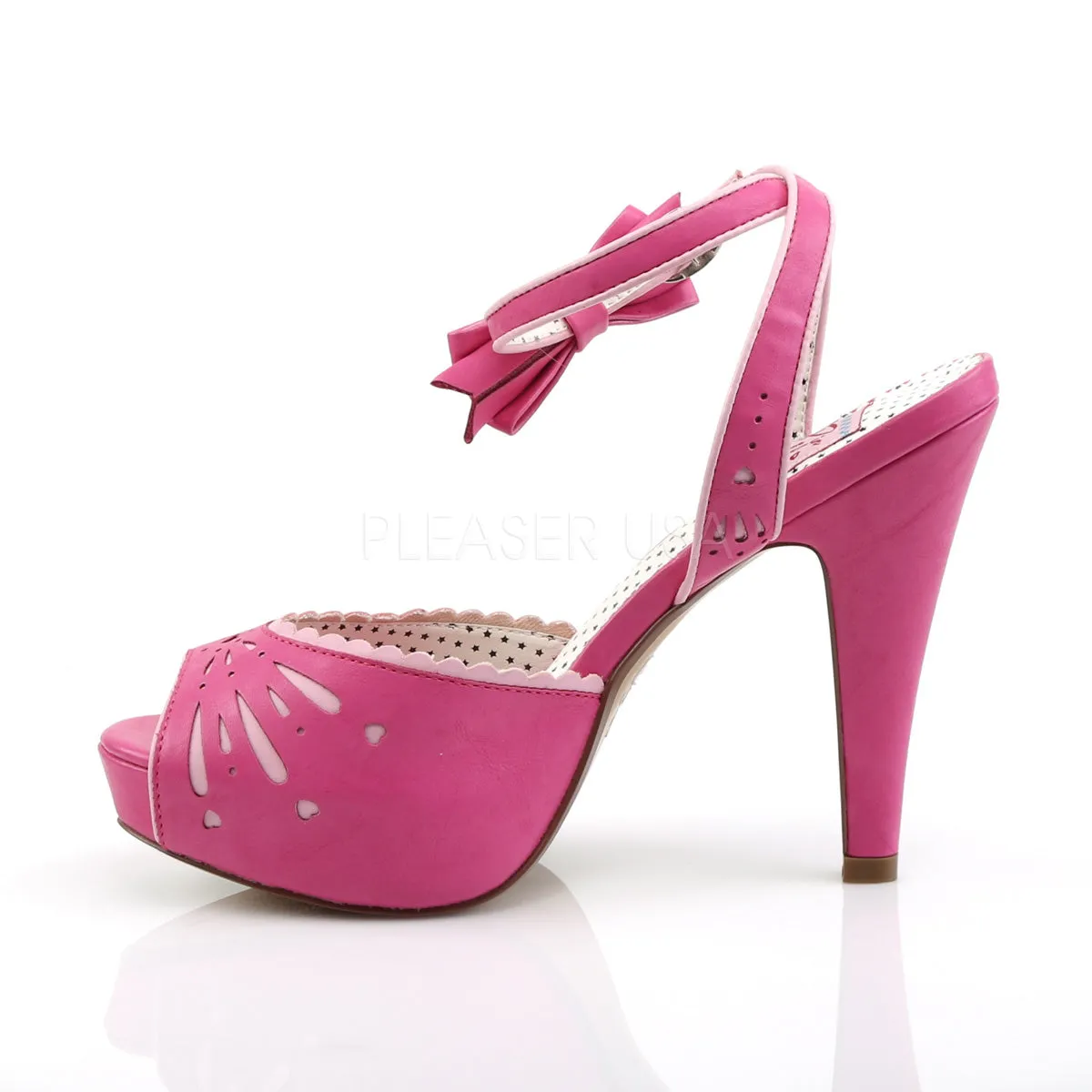 Pin Up Bettie Pink Peep Toe Sandals