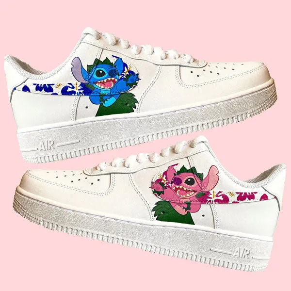 Stitch Couple Color Custom Air Force 1