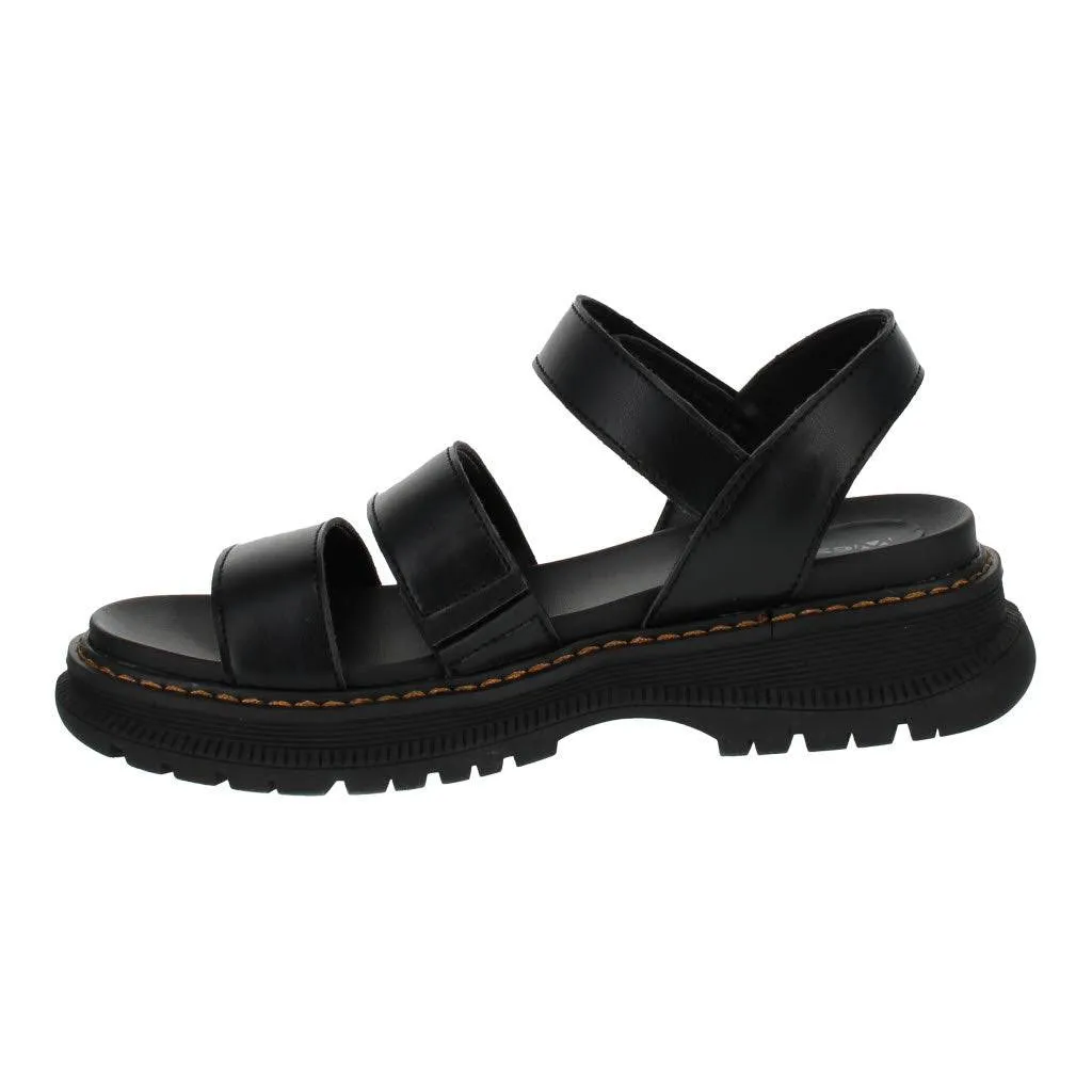 Westland 769528 Peyton 08 Ladies Black Vegan Touch Fastening Sandals
