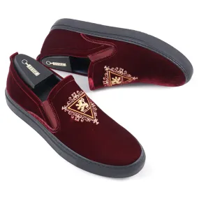 Zilli Velvet Slip-On Sneakers